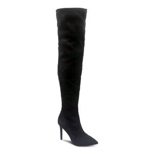 THALIA SODI Womens Black Cushioned Stiletto Zip-Up Dress Heeled Boots 8.5